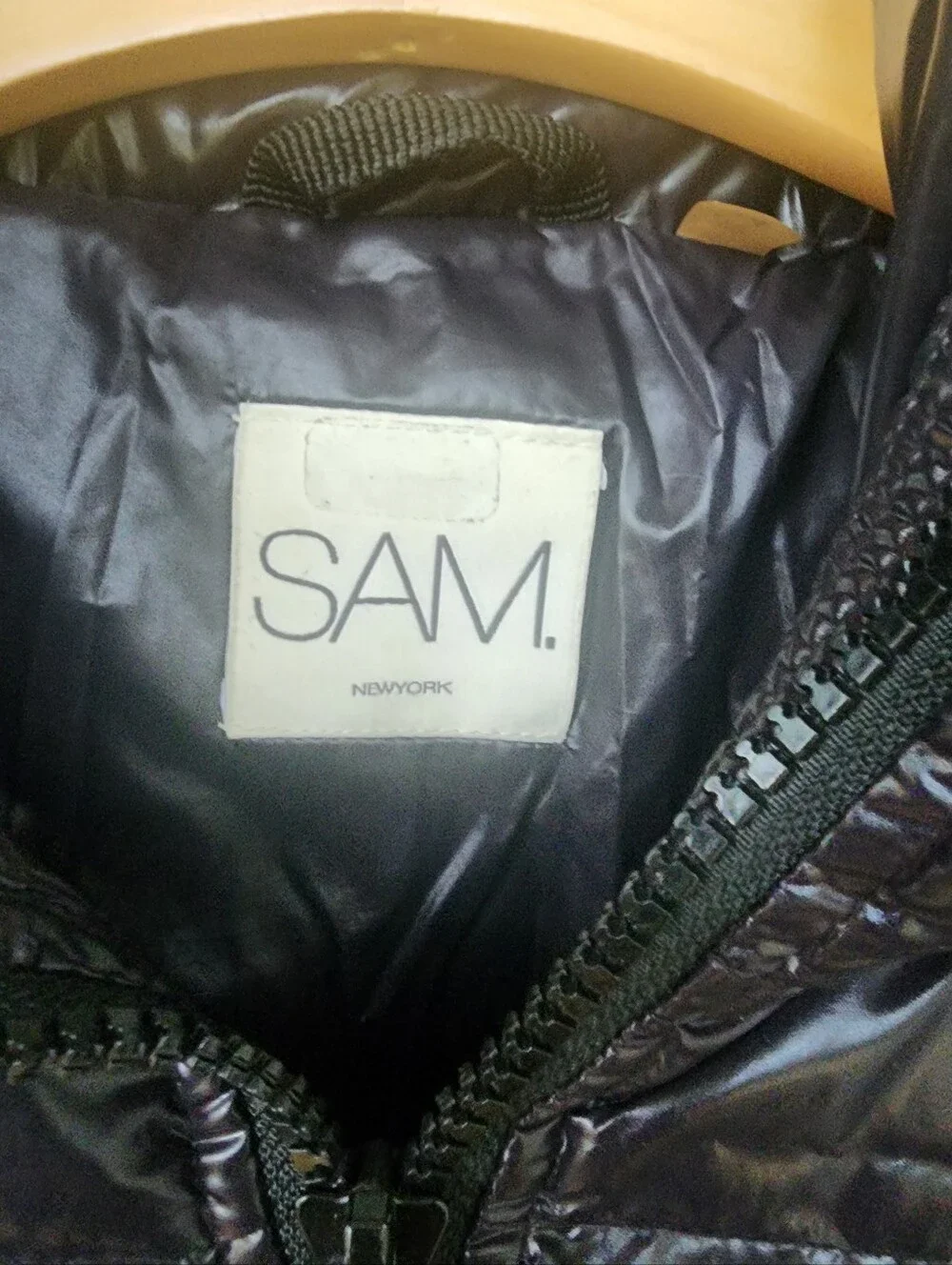 SAM. Girls Freestyle Goose Down Puffer Jacket Jet Black Size 14